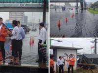 "ชัชชาติ"ลงพื้นที่ตรวจจุดน้ำท่วม